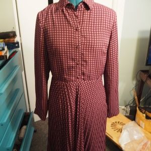 Banana republic size 6 pleated shirt dress